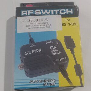 NEW PS2 PS1 RF Auto Switch TV AV Adapter Cable Playtech NEW